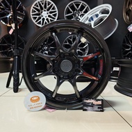[1PC] Sport Rim 14inch CE28 14X5.5JJ ET38 8H100/110 HYPER BLACK