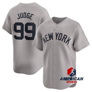 Men's MLB  New York Yankees Aaron Judge Gray Away Baseball Jersey