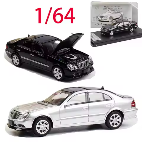 Glory Model Diecast 1/64 Scale Mercedes Alloy Car Model Mercedes E280 AMG Sport W211 Play Vehicles T
