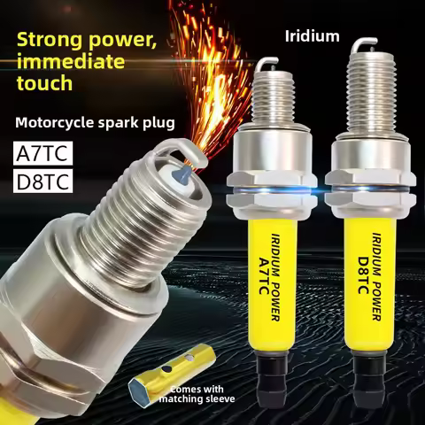 Genuine motorcycle iridium spark plug A7TC scooter 150 curved beam 110 genuine D8TC pedal 125 three 