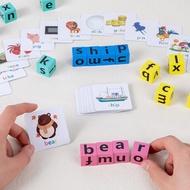 Matching Letter Game for Kids Ages 3-6, Learning Toys with Alphabet Flash Cards & Letter Cubes, Spel