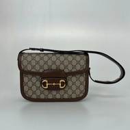 GUCCI 602204 1955老花馬鞍包