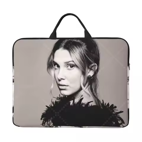 Millie Bobby Brown Laptop Bag Computer Bag Office Business Travel 14 Inch Water Resistant Large Lapt