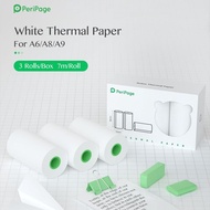 Peripage A6 WHITE Sticker PAPER Thermal 57mm Original Receipt PAPER Sticker Continuous
