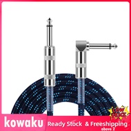 kowaku Professional 6.35mm Guitar Cable Low Noise Noise Reduction Connecting Line Instrument Cable f