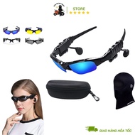 Smart Sunglasses with Bluetooth Music Player, Calling Sunglasses for Motorcycles, Bicycles, Cars
