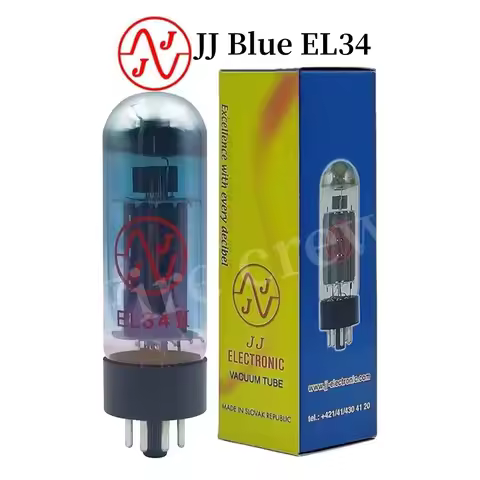 JJ EL34 EL34II Blue Vacuum Tube Upgrade EL34 EL34C 6CA7 5881 6P3P 6L6 KT66 KT77 Audio Valve Electron