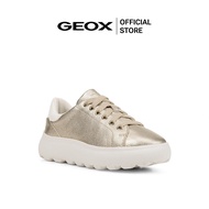 GEOX รองเท้าผ้าใบผู้หญิง รุ่น D SPHERICA EC4.1 - GOLD/OPTIC WHITE SS24 (D45TCCC2X1RF_S4SIWT)