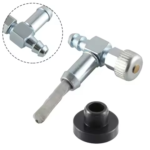 Fuel Gas Tank Grommet & Shut Off Valve Replacement Fit For Generator Fits 33/64 Fuel Tank Hole Gener
