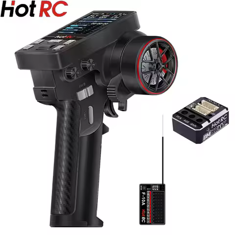 HOTRC CT-10B CT10B 10CH Transmitter Remote Controller 2.4Ghz Radio For RC Model Car Boat Aircraft Qu