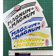 Stiker Helmet Bell Magnum Super / Super Magnum Snell Dot Stiker Restore Helmet Bell Printing Sticker