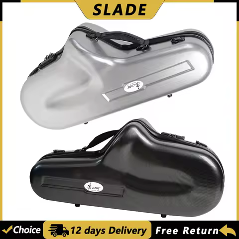 SLADE Alto Saxophone Case Fiberglass Sax Box Waterproof Compression Resistant Handheld Case Saxophon