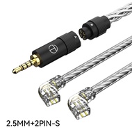 TRN T3 PRO 8 Core Pure Silver Cable 2.5/3.5MM With MMCX/2PIN Connector Type-C Upgraded Cable For  KZ