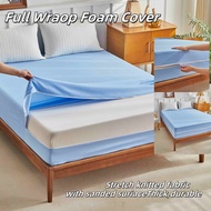 Zip Bedsheet Fitted Bedsheet Cotton Zip Bedsheet Sarung Tilam Berzip U shape Plain Bedsheet Cadar 拉链