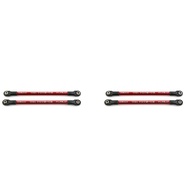 2Pcs Aluminum Pushrod Link Rod 5318X 5318 Red-Anodized for 1/10 Traxxas E-Revo Summit Revo RC Car Up