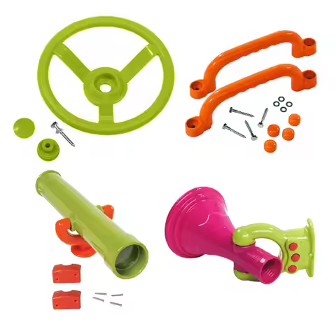 4 Pieces Jungle Gym Kingdom Playground Accessories Parts Outdoor Playground Accessories for Treehous