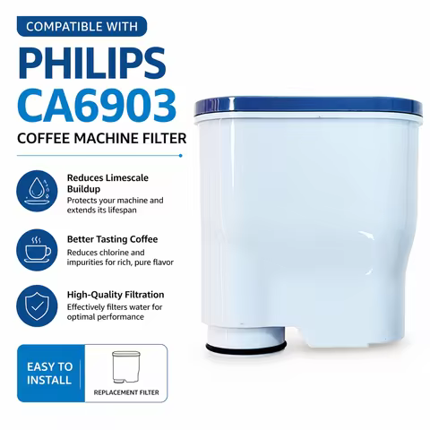 AquaClean Filter Replacement CA6903 for Philips Saeco Coffee Machine - Water Filter Cartridge for EP