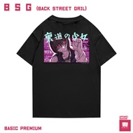 Crew Neck tee Backstreet Girl Original street wear tee by Hibiki Art Wear