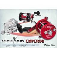 POSEIDON fishing reel EMPEROR 6500A ALUMINUM BIG GAME SALTWATER RIGHT HANDED BAITCASTING REEL WITH