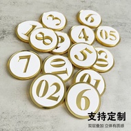 ADSM/Number Sticker Number Number Sticker Acrylic Number Sticker Restaurant Table Number Plate Inter