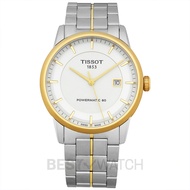 Tissot T-Classic Luxury Powermatic 80 Automatic Ivory Dial Men's Watch T086.407.22.261.00