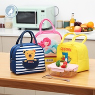 SEA_Lunch Bag Cartoon Space-saving Polyester Insulated Thermal Lunch Box for Kids