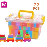 Mitoyos Kids Edu Fun 72 Pcs Brick Toy Builder Block Creativity Play Toys