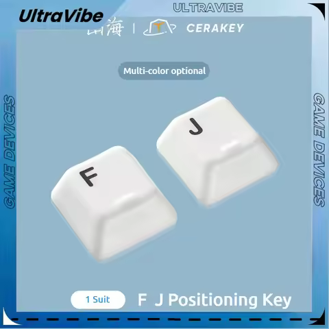 ShanHai FJ Positioning Keys 2 Keys Ceramic Keycaps Smooth Glazed Cherry Profile Mechanical Keyboard 
