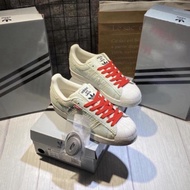 Levi's x Adidas Superstar Clover Shell Headboard Shoe, Adidas Super Star Red Rope Shoe 2023 Phuong M
