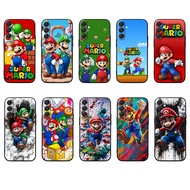 Samsung F06 F16 F56 M06 M16 M56 5G S25 PRO Ultra edge 5G Mario Soft black TPU phone case