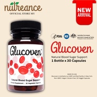 Nutreance Glucoven Natural Blood Sugar Support Berberine Bitter Melon Cinnamon Alpha Lipoic Acid Chr