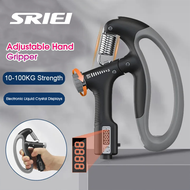 SRIEI 10-100KG Hand Gripper Adjust Hand Exerciser Grip Strength Trainer Automatic Counting Hand Spri