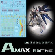 【Max模型小站】Amax工作室 MB樣式 魂藍限定 攻擊自由 配色 1/100 螢光 燙金 水貼
