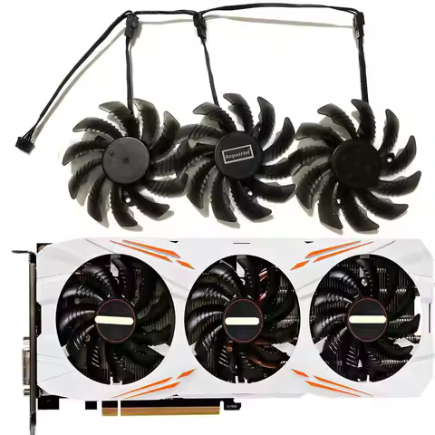 3Pcs/Set,GTX1080 1070 Ti GPU Cooler,Video Cards Fan,Graphics Card Cooling,For GIGABYTE GTX 1080 1070