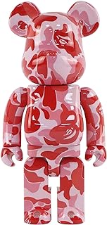 HZIH Bearbrick Violent Bear Building Blocks Bear Camouflage Figurine 400% Model Handmade Collectible Toy Gift Fashion Ornament Sculpture 28CM (11in) B