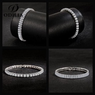 ODILIA JEWELRY Perempuan Gelang Tangan Fashion 925 Bracelet Rantai Silver Women Bangle Diamond Original Moissanite M146