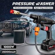 100Bar Wireless High Pressure Car Wash Washer Gun 3000W 50000mah Foam Generator Water Gun Spray Cleaner for Makita 18V Battery