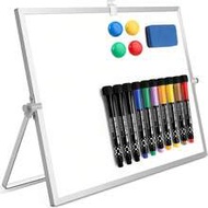 16in X 12in, 10in X 10in, 15cm X 20cm Double-Sided Magnetic Whiteboard With Stand, Kids Drawing Memo