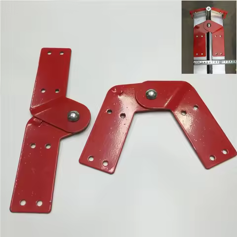 2pc professional straight ladder iron hinge folding aluminum herringbone ladder joint head connector