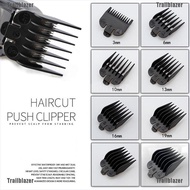 [Trailblazer] 8Pcs/Set Hair Clipper Limit Comb Attachment Clipper Guide Comb Black Limit Comb