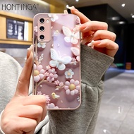 Hontinga เคสกระจกเคสสำหรับ Samsung Galaxy นิรภัย S10 S20บวก S20อัลตร้า FE 5G Note 10 Plus Note 20 Ul