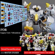 Perincian Pengindahan Pelekat Slaid Air Kit Naik Taraf Penumpuk Untuk Teras Dinoking Volcanicus