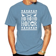 Fashion casual streetwear Adult Ho Ho Hodor Ugly Christmas Sweater Short Sleeve Tshirt 100% Cotton S