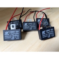 5pcs 1.5uF 2uF 400v Electric fan capacitor wire type