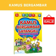 Clearance KAMUS BERGAMBAR TIGA BAHASA Buku Latihan Prasekolah Kamus Bergambar Kanak Kanak Buku Aktiv