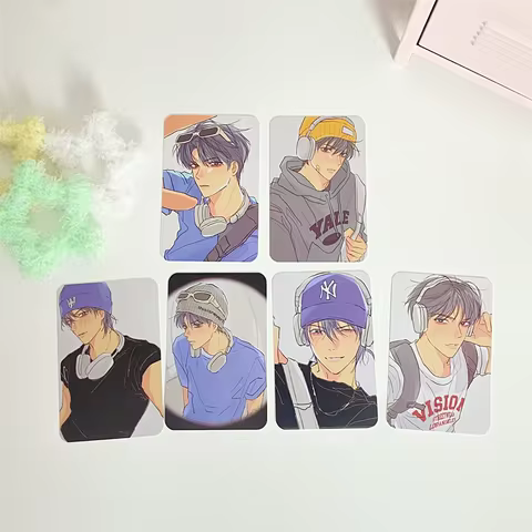 6PCS Korean Manhwa Garbage Time LOMO Cards Set - Comic Characters Small Card Photocard Cosplay Gift