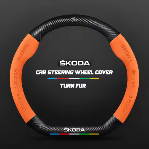 38CM suitable for Skoda Citigo Fabia Kamiq Kodiaq VIRS Superb Octavia car breathable buckskin steeri