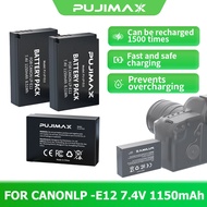 PUJIMAX PJ-LP-E12 1150mAh 7.4V Li-ion Battery for Canon LP-E12 EOS M50 M100 M200 Replacement
