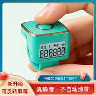 tasbih digital tasbih tasbih digital 9 Channel Hand Press Ring Type Counter Multi-Function Luminous 