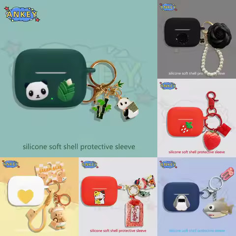 for Edifier X3 Pro Silicone Case Earbuds Lovely Panda Soft Protective Headphone Cover Headset Skin w